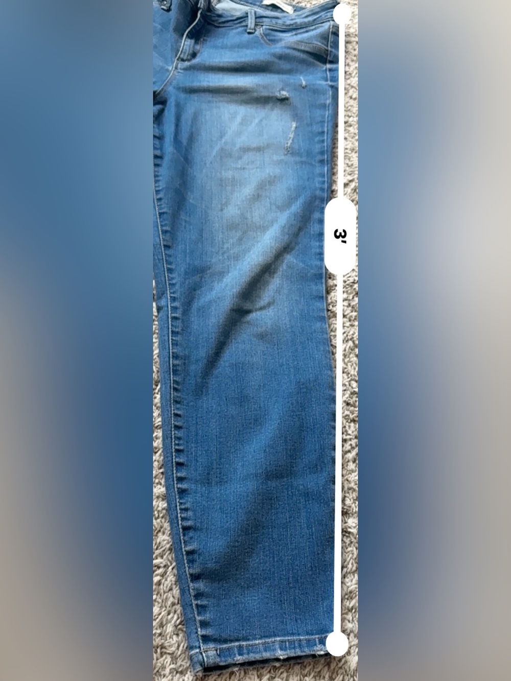Jessica Simpson Kiss Me Ankle Skinny Stretchy Distressed Jeans - Picture 7 of 8